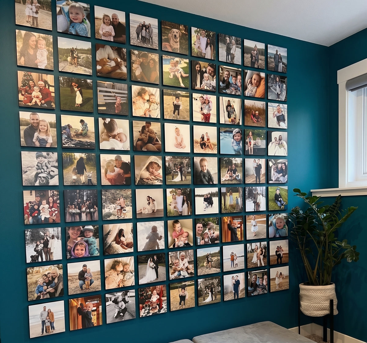 8 by 8 photo tiles